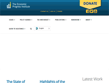 Tablet Screenshot of economicprogressri.org